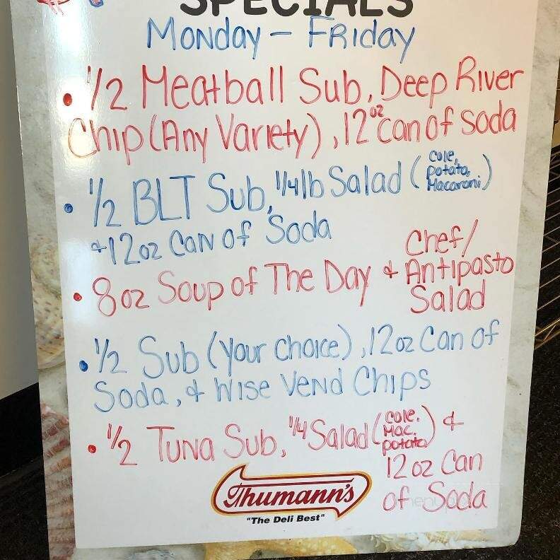 Driftwood Deli & Sub Shop - Toms River, NJ menu_pic