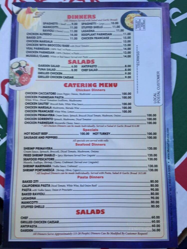 Rosario's Pizza - Oreland, PA menu_pic