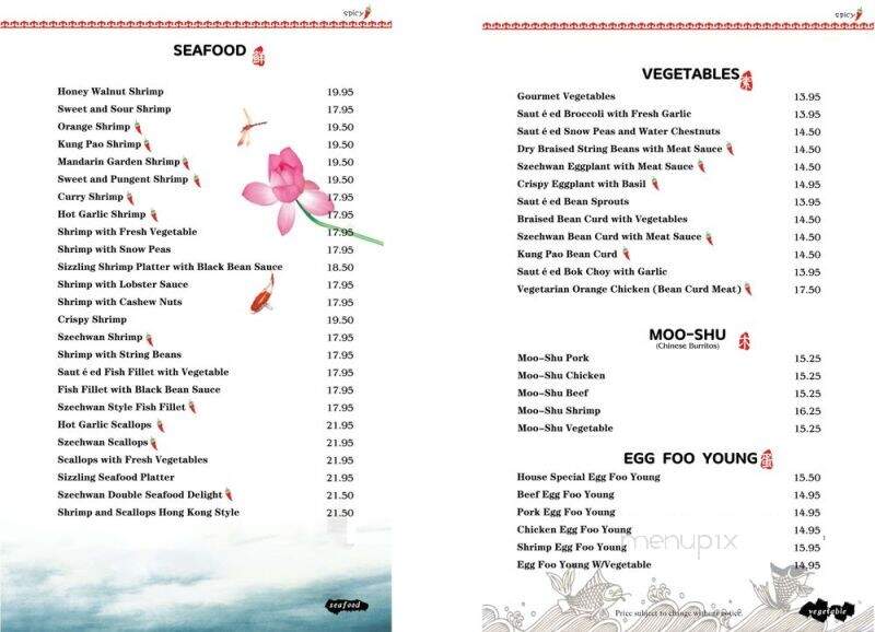New Mandarin Garden - San Clemente, CA menu_pic