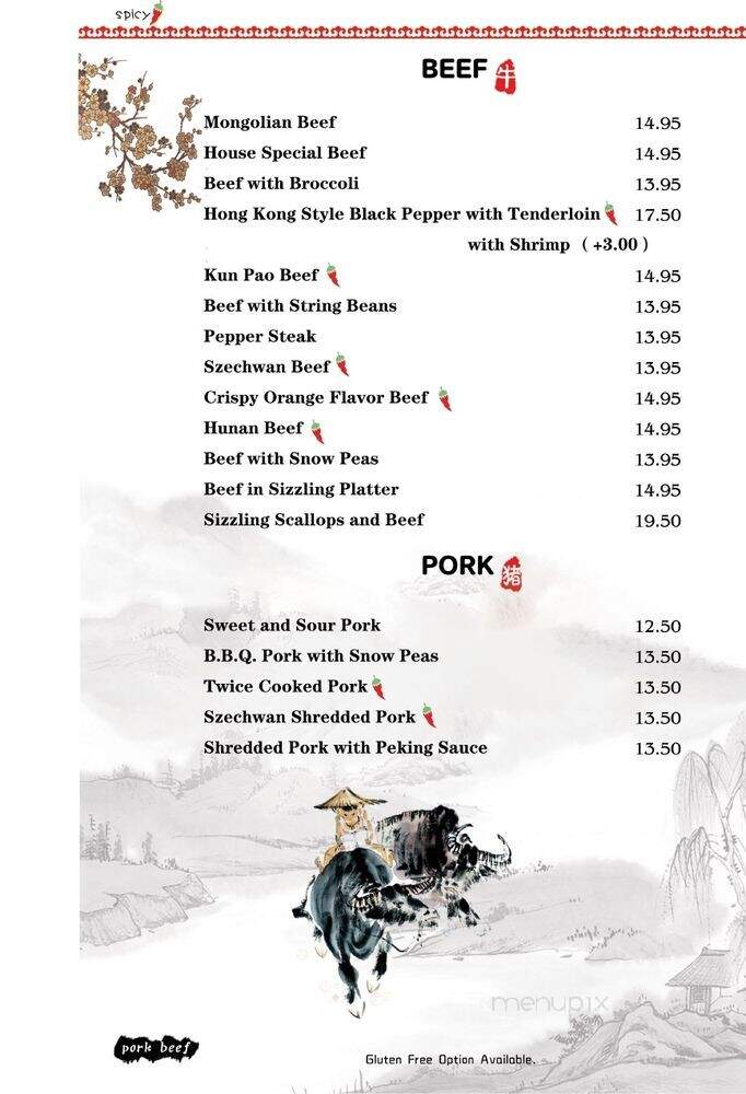 New Mandarin Garden - San Clemente, CA menu_pic