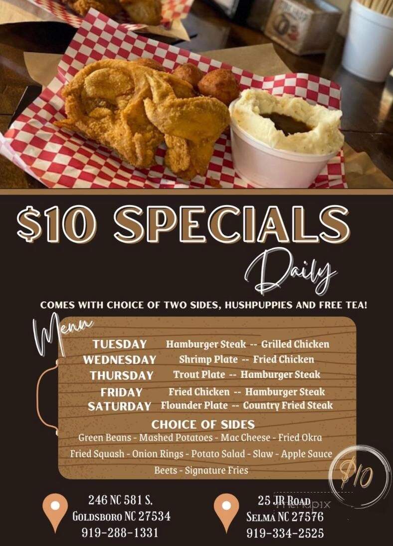 Fry Daddy's Fish and Chicken House - Goldsboro, NC menu_pic