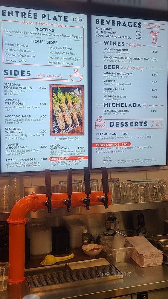 Carmelita's Taqueria and Grill - Dana Point, CA menu_pic