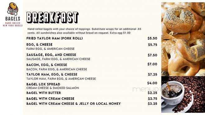 H & S Bagels - Nashville, TN menu_pic