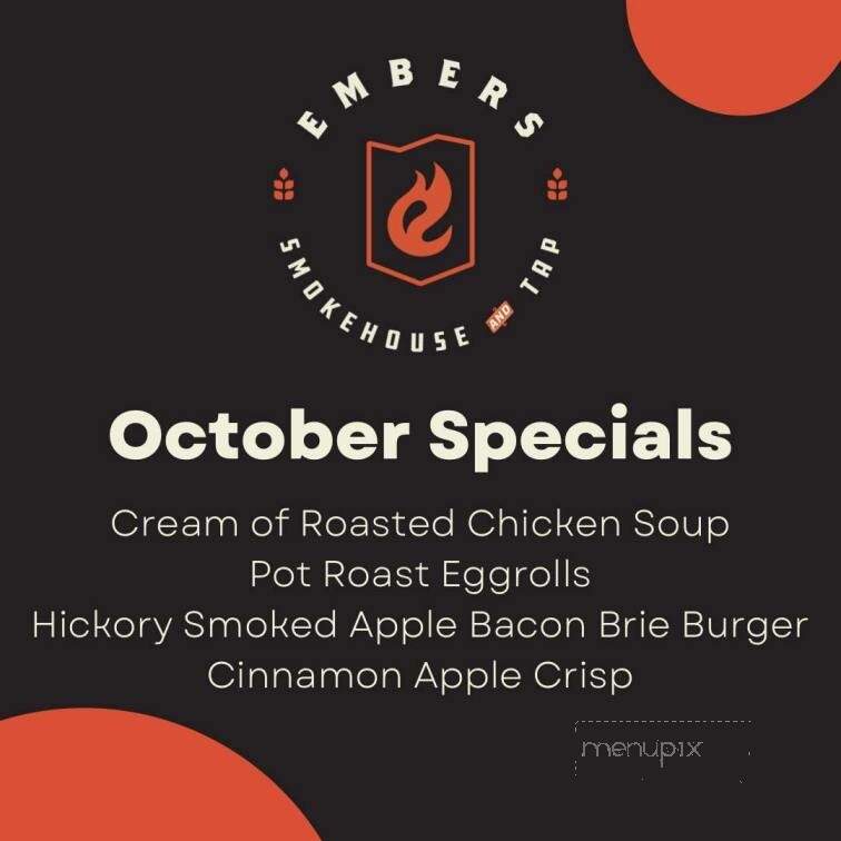 Embers Smokehouse and Tap - Chalfont, PA menu_pic