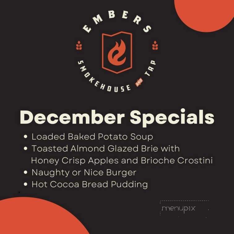 Embers Smokehouse and Tap - Chalfont, PA menu_pic