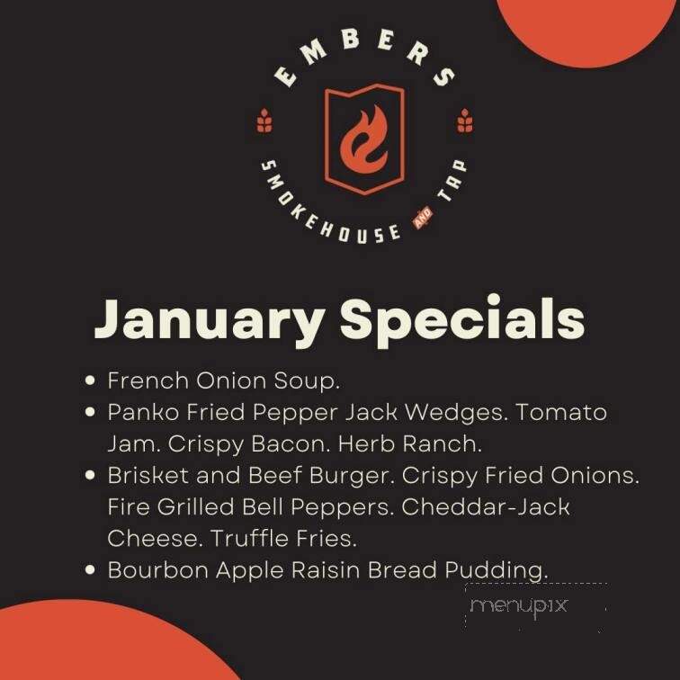 Embers Smokehouse and Tap - Chalfont, PA menu_pic