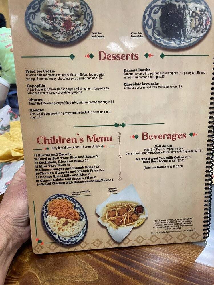 Tlaquepaque - Heath, OH menu_pic