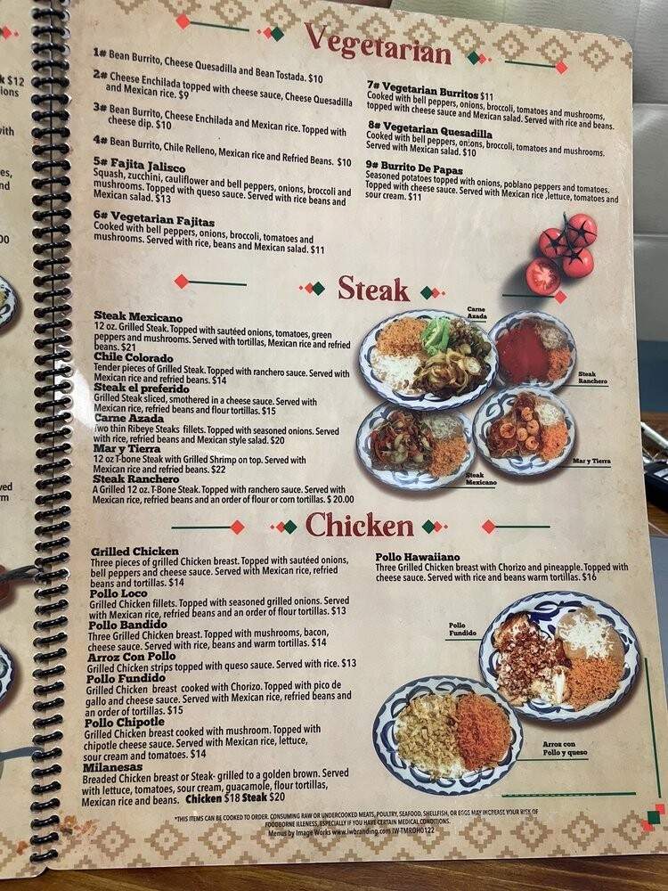 Tlaquepaque - Heath, OH menu_pic