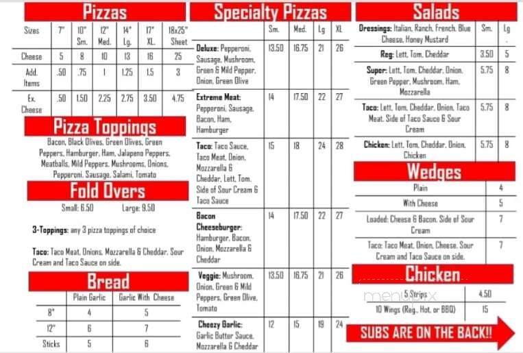 Pirates Cove Pizza & Subs - Cardington, OH