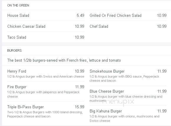 Rootie's Sports Bar & Grille - Louisville, KY menu_pic