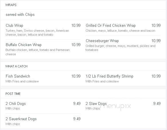 Rootie's Sports Bar & Grille - Louisville, KY menu_pic