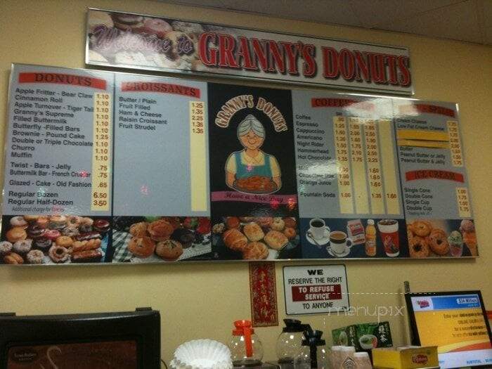 Granny's Donuts - San Pedro, CA menu_pic