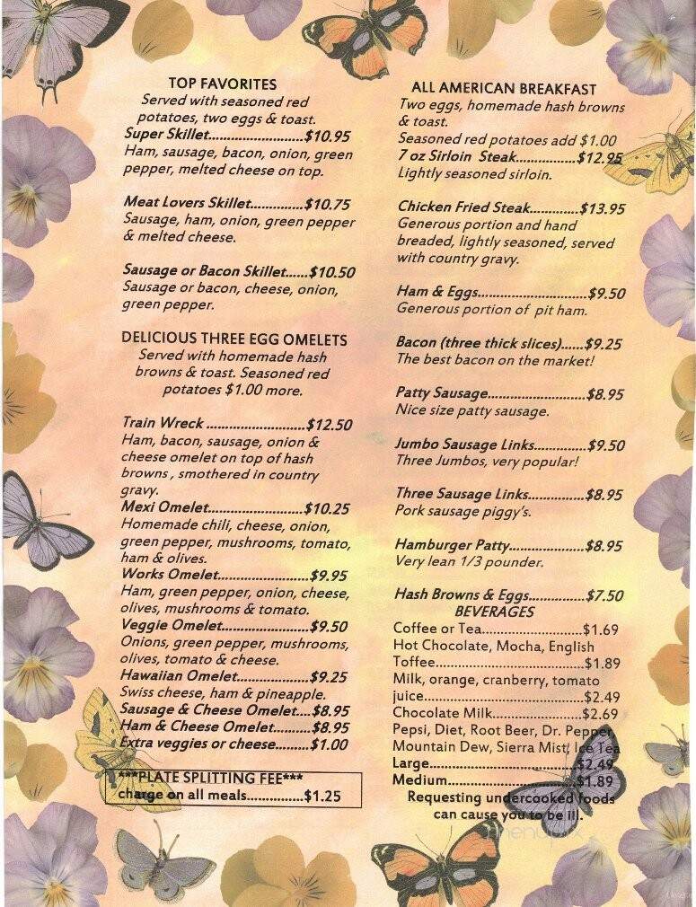 Rose Lake Restaurant - Cataldo, ID menu_pic