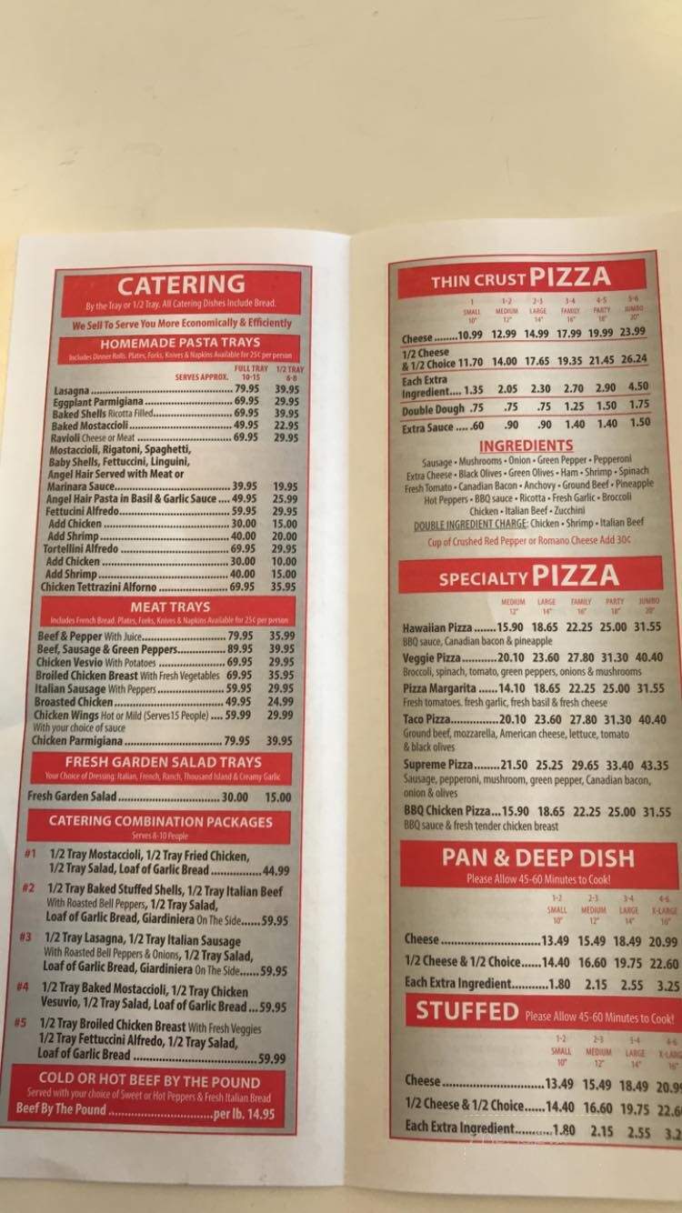 Danny's Pizza - Brookfield, IL menu_pic