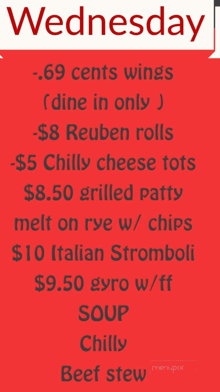 Circle Inn - Crafton, PA menu_pic