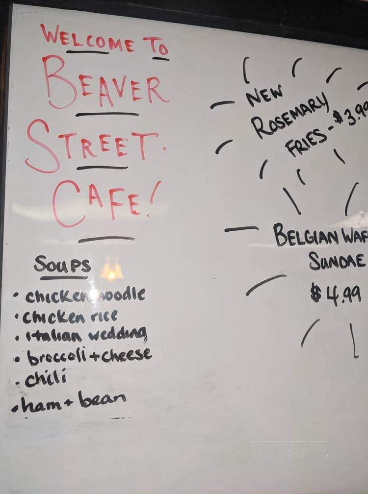 Hastings Beaver Street Cafe - Hastings, PA menu_pic