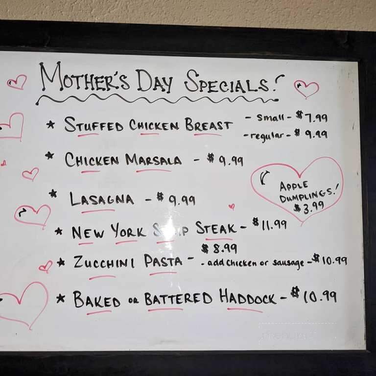 Hastings Beaver Street Cafe - Hastings, PA menu_pic