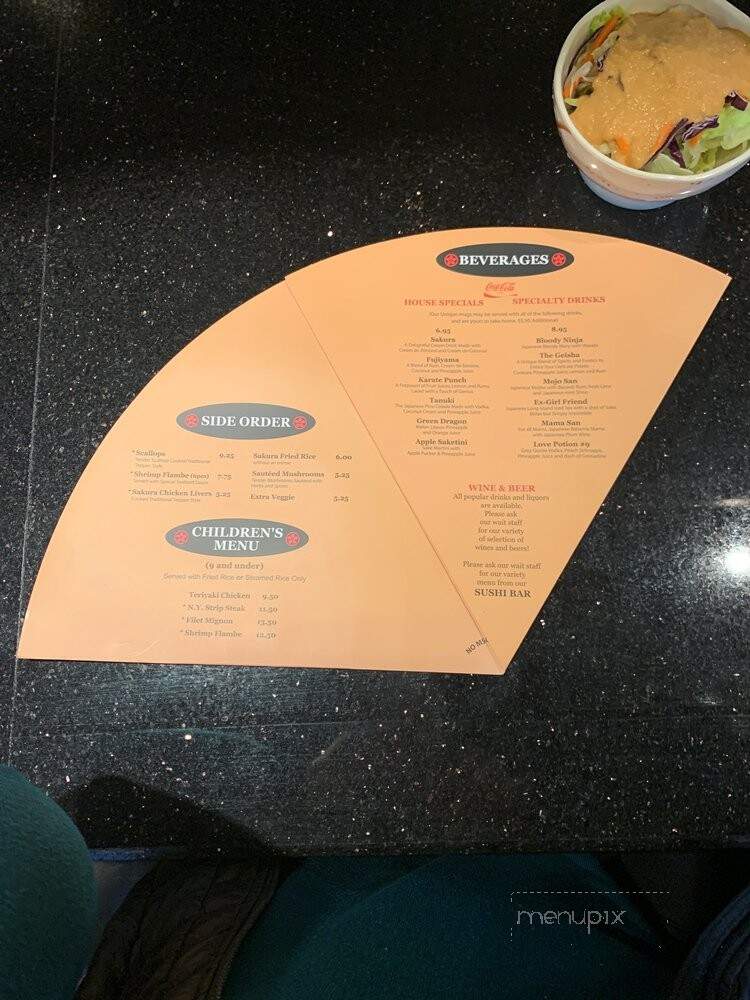 Sakura Japanese Steak - Charlottesville, VA menu_pic