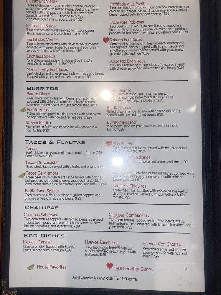 La Hacienda Mexican Restaurant - Fayetteville, AR menu_pic