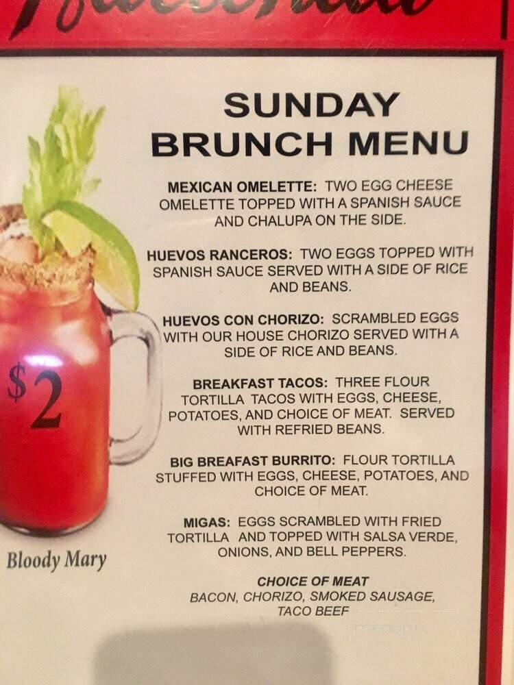 La Hacienda Mexican Restaurant - Fayetteville, AR menu_pic