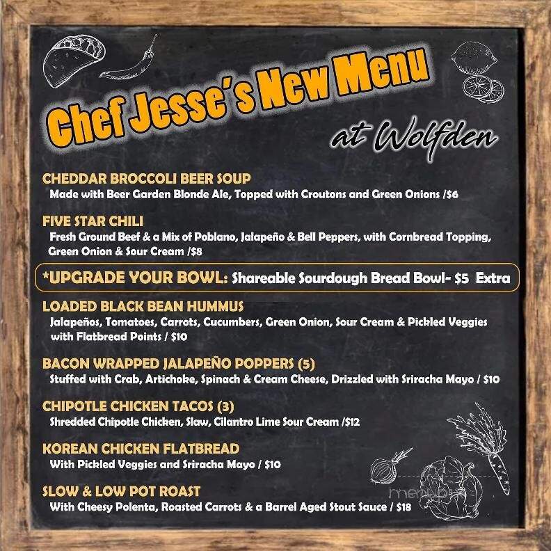 Wolfden Brewing Company - Bloomingdale, IL menu_pic