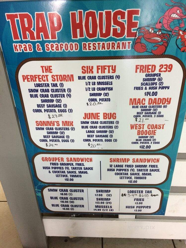 Trap House Krab and Seafood - Fort Myers, FL menu_pic
