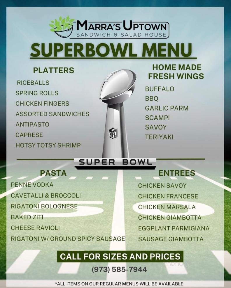 Marra's Uptown Sandwich and Salad House - East Hanover, NJ menu_pic