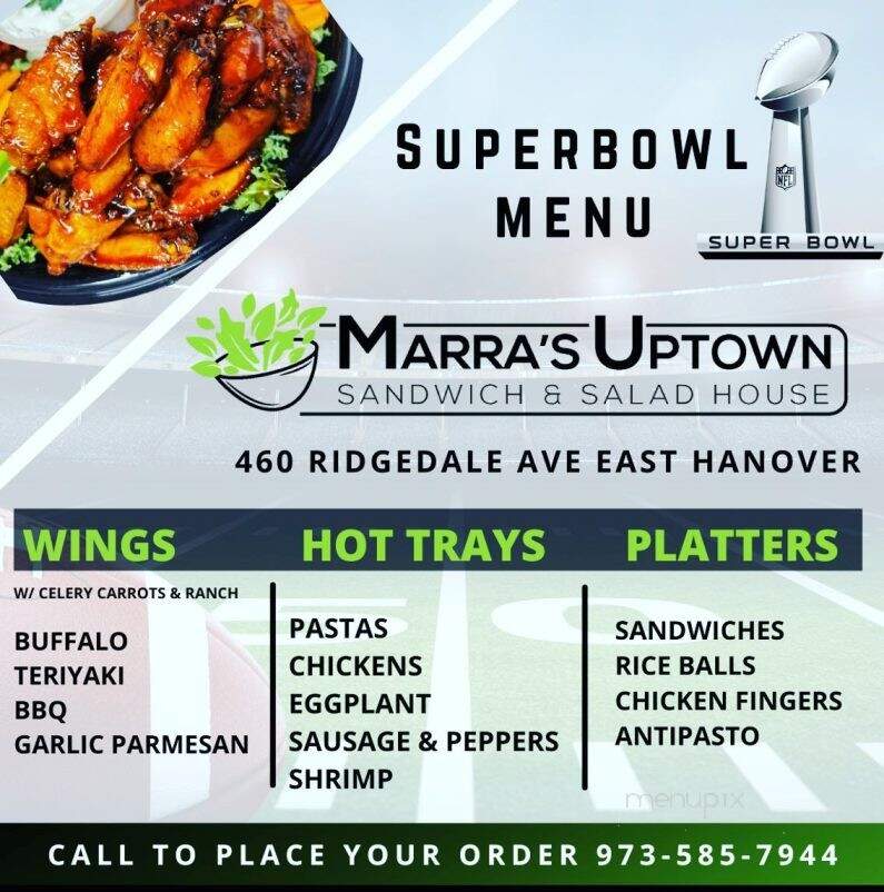 Marra's Uptown Sandwich and Salad House - East Hanover, NJ menu_pic