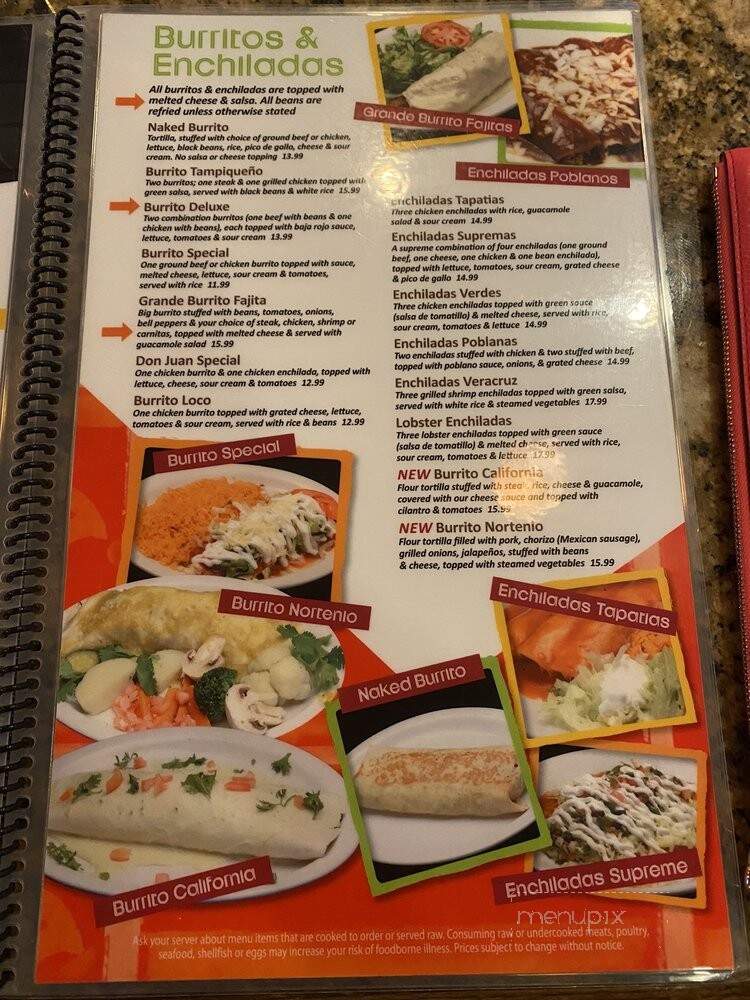 Don Juan Mexican Cantina - Brighton, MI menu_pic