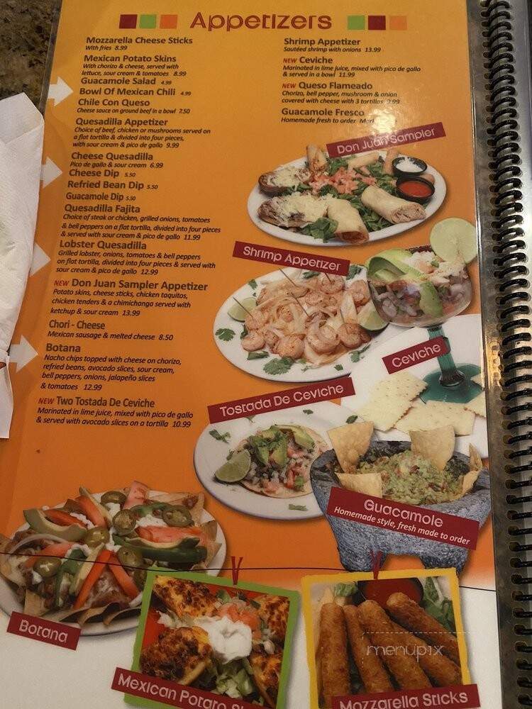 Don Juan Mexican Cantina - Brighton, MI menu_pic
