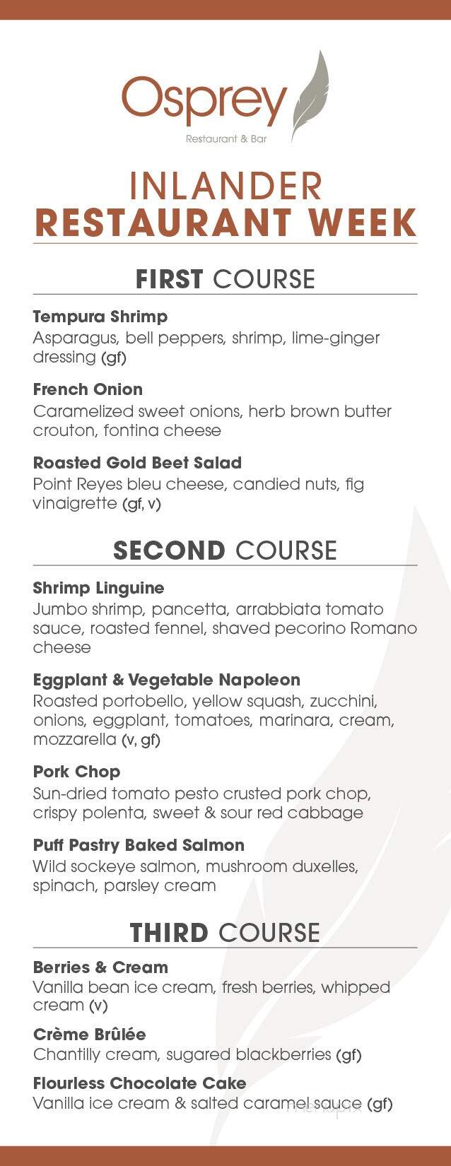 Osprey - Spokane, WA menu_pic