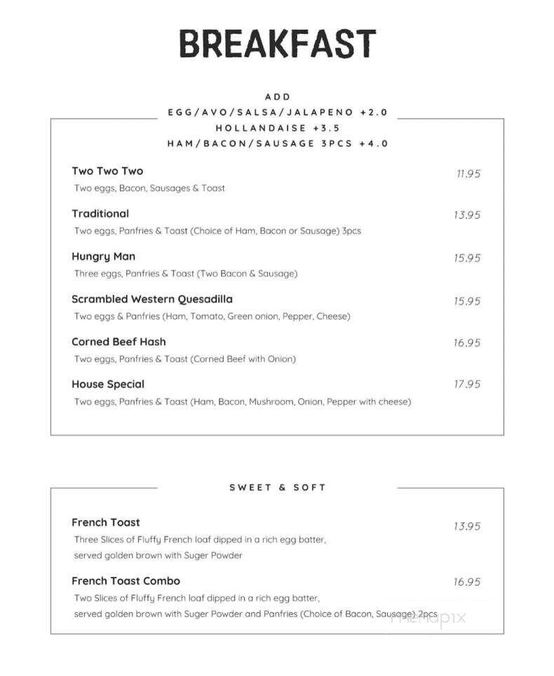 Cornerstone Cafe - Langley, BC menu_pic