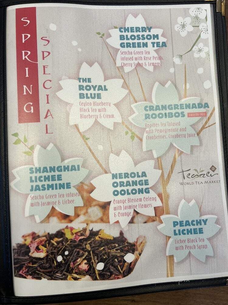 Teazer World Tea Market - San Luis Obispo, CA menu_pic