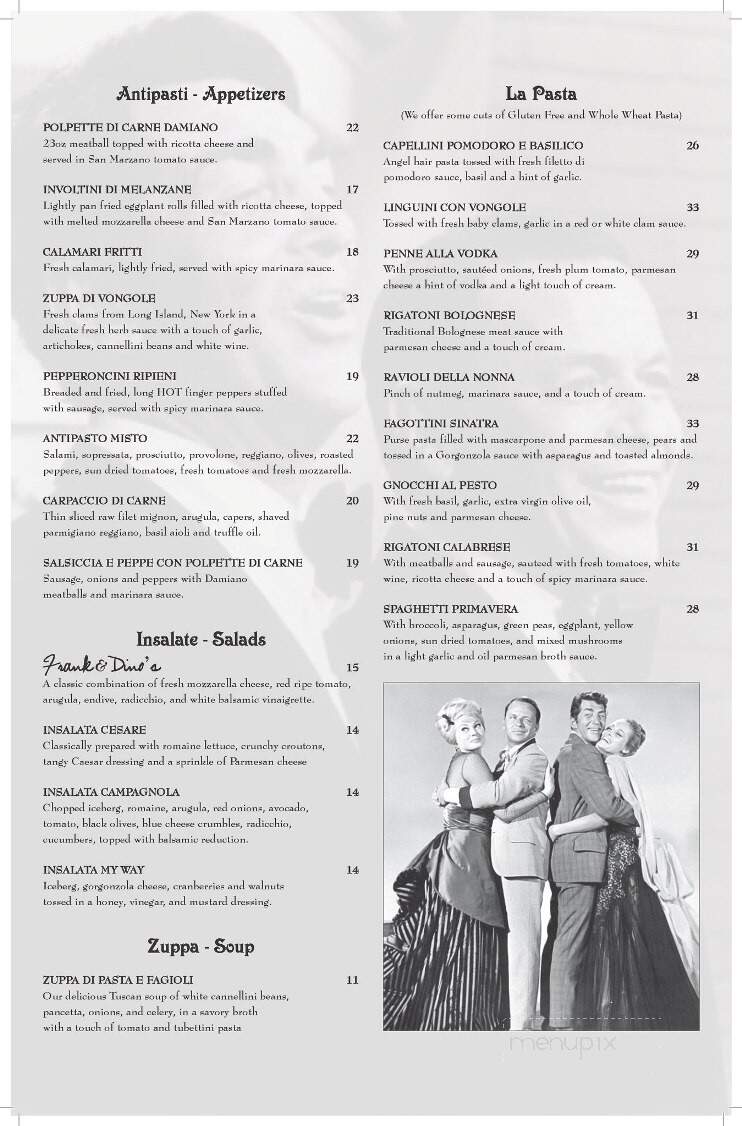 Frank & Dino's - Lexington, KY menu_pic