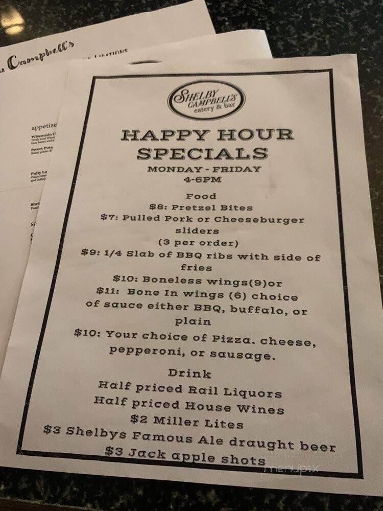 Shelby Campbell's Eatery & Bar - Pleasant Prairie, WI