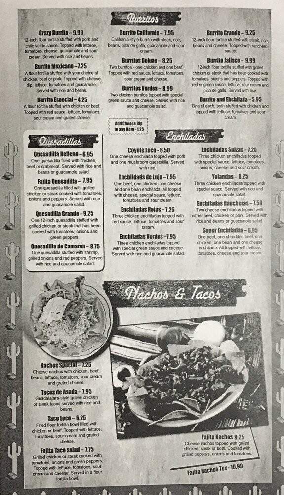 La Pelusa Mexican Restaurant - Statesville, NC menu_pic