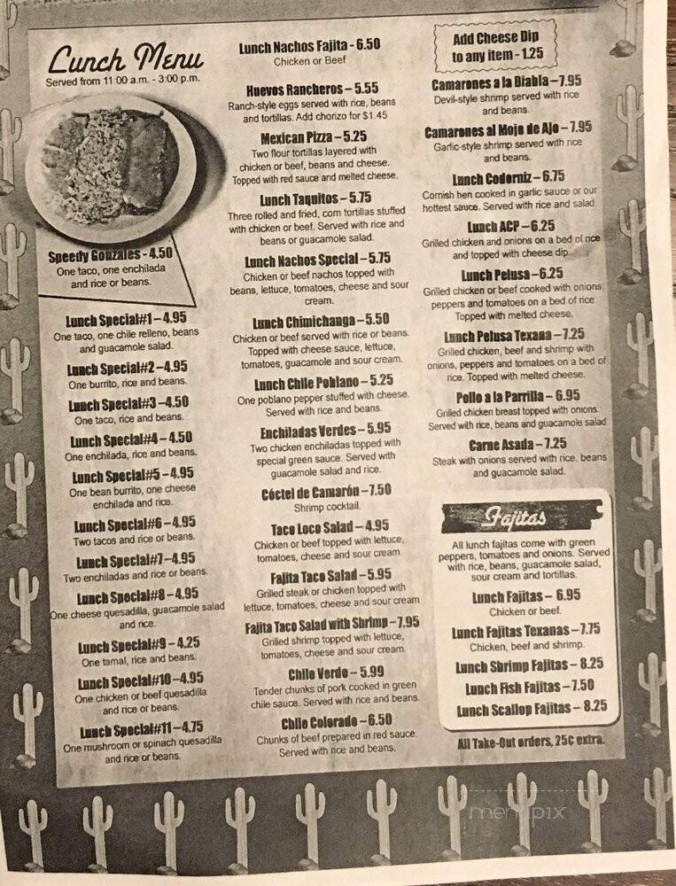 La Pelusa Mexican Restaurant - Statesville, NC menu_pic