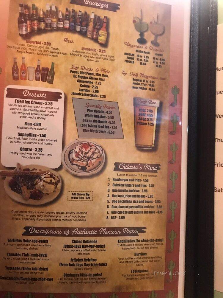 La Pelusa Mexican Restaurant - Statesville, NC menu_pic