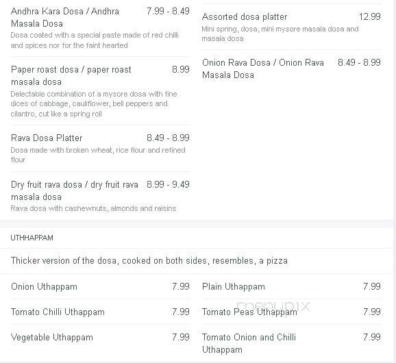 Mylapore - Folsom, CA menu_pic