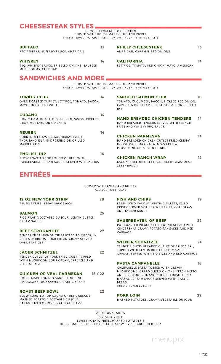 Harker Hollow Restaurant - Phillipsburg, NJ menu_pic