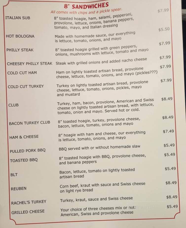 Drummy's Bar & Grill - Saint Albans, WV menu_pic