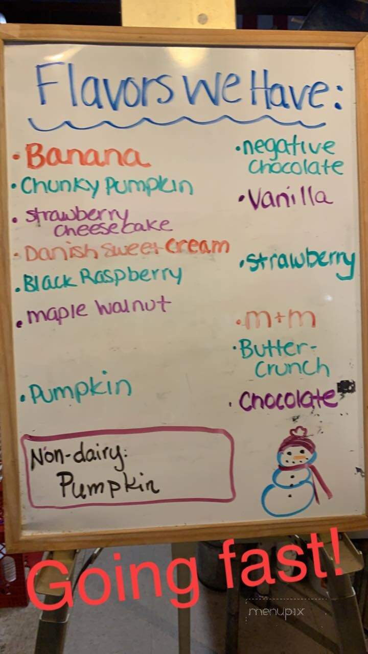Farfar's Danish Ice Cream Shop - Duxbury, MA menu_pic