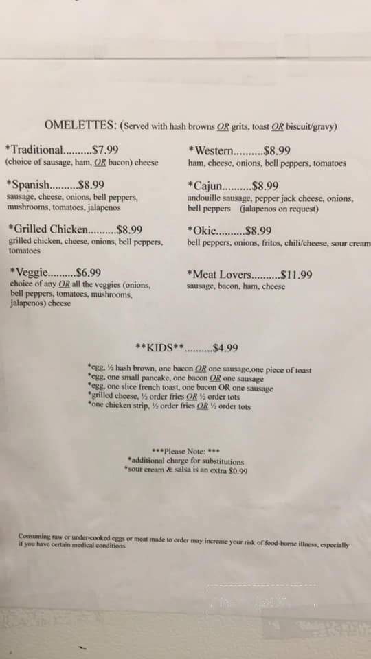 Back In Time Diner - Muskogee, OK menu_pic
