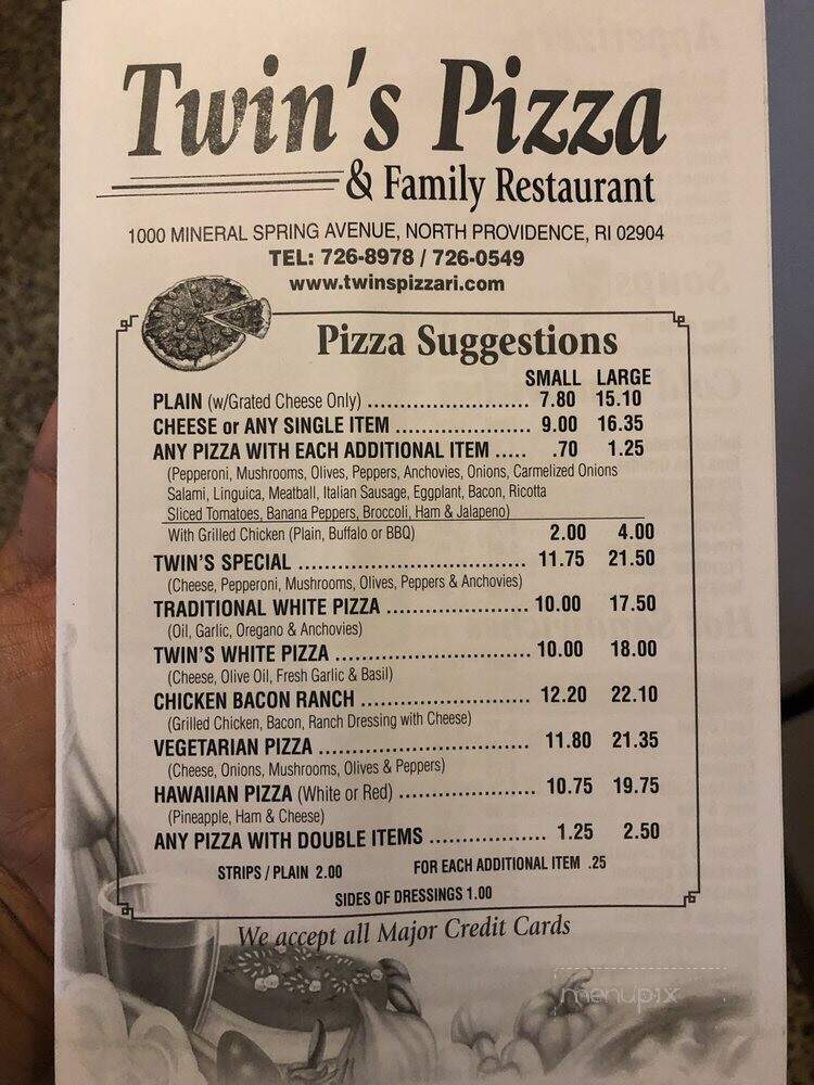 Twin's Pizza - North Providence, RI
