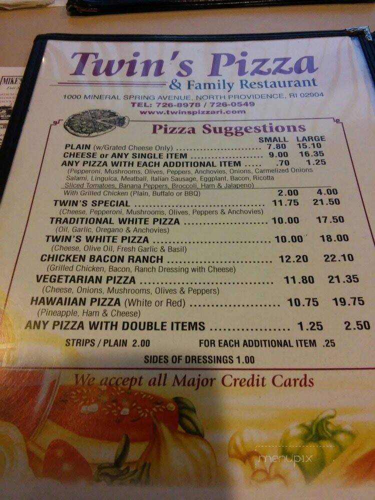 Twin's Pizza - North Providence, RI