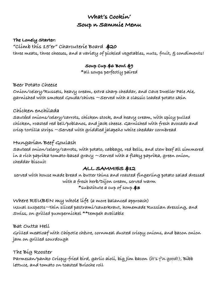 Stumptown Ales - Davis, WV menu_pic