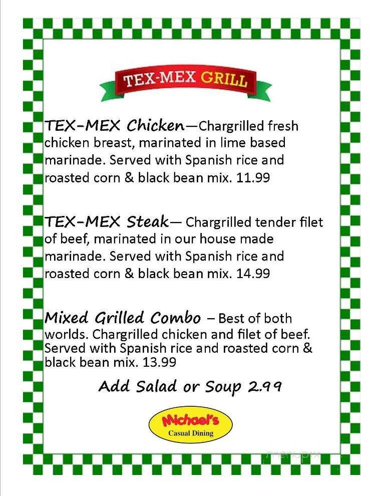 Michael's Of Athens - Athens, TN menu_pic