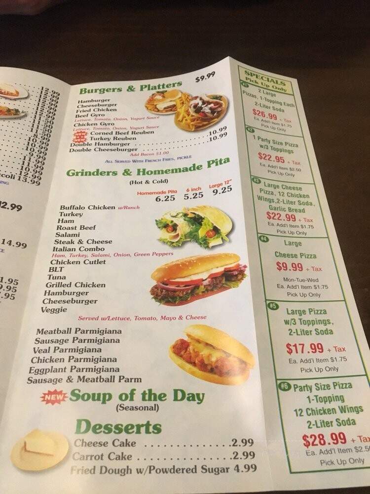 Vivaldi's Pizzeria - Great Barrington, MA menu_pic