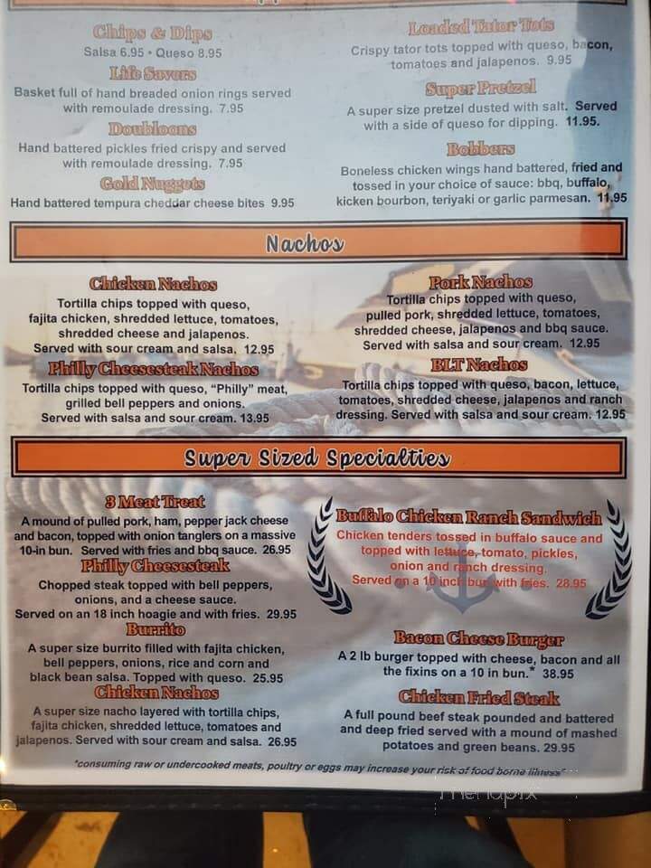 SS Dockside Cafe and Pub - Cape Fair, MO menu_pic