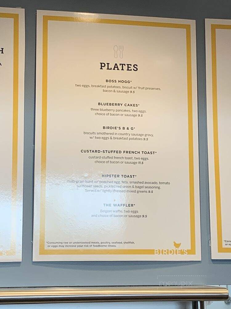 Birdies - Nolensville, TN menu_pic